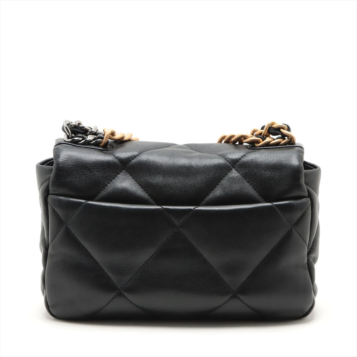 Top Quality Chanel 19  Chain Shoulder Bag Black Gold  AS1160