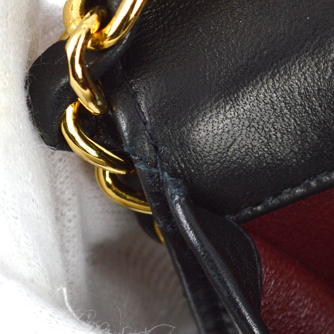 Top Quality Chanel 1997-1999 Lambskin Pushlock Small Full Flap Bag