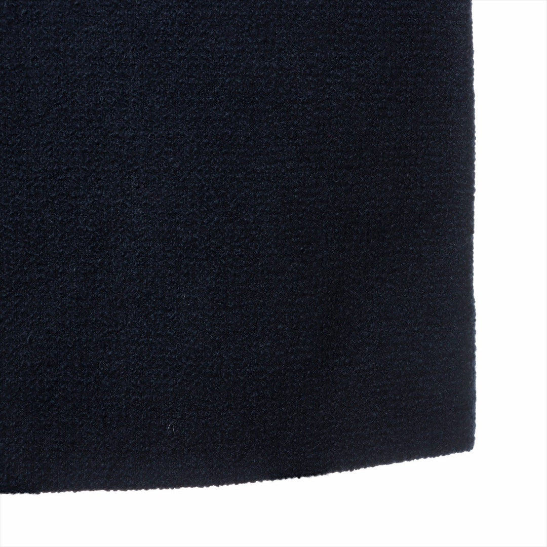 Top Quality Chanel Coconut Button Vintage Wool Setup 34  Navy x Red 20370 Wicker G Button