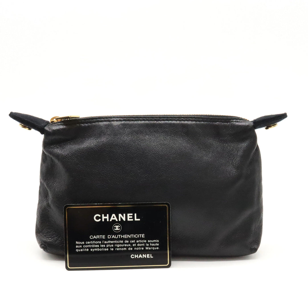 Top Quality Chanel Top Quality Chanel V Stick Coco Mark Chain Shoulder Tortoise Shoulder Cotton Jacket Black Black With Black Cotton Jacket