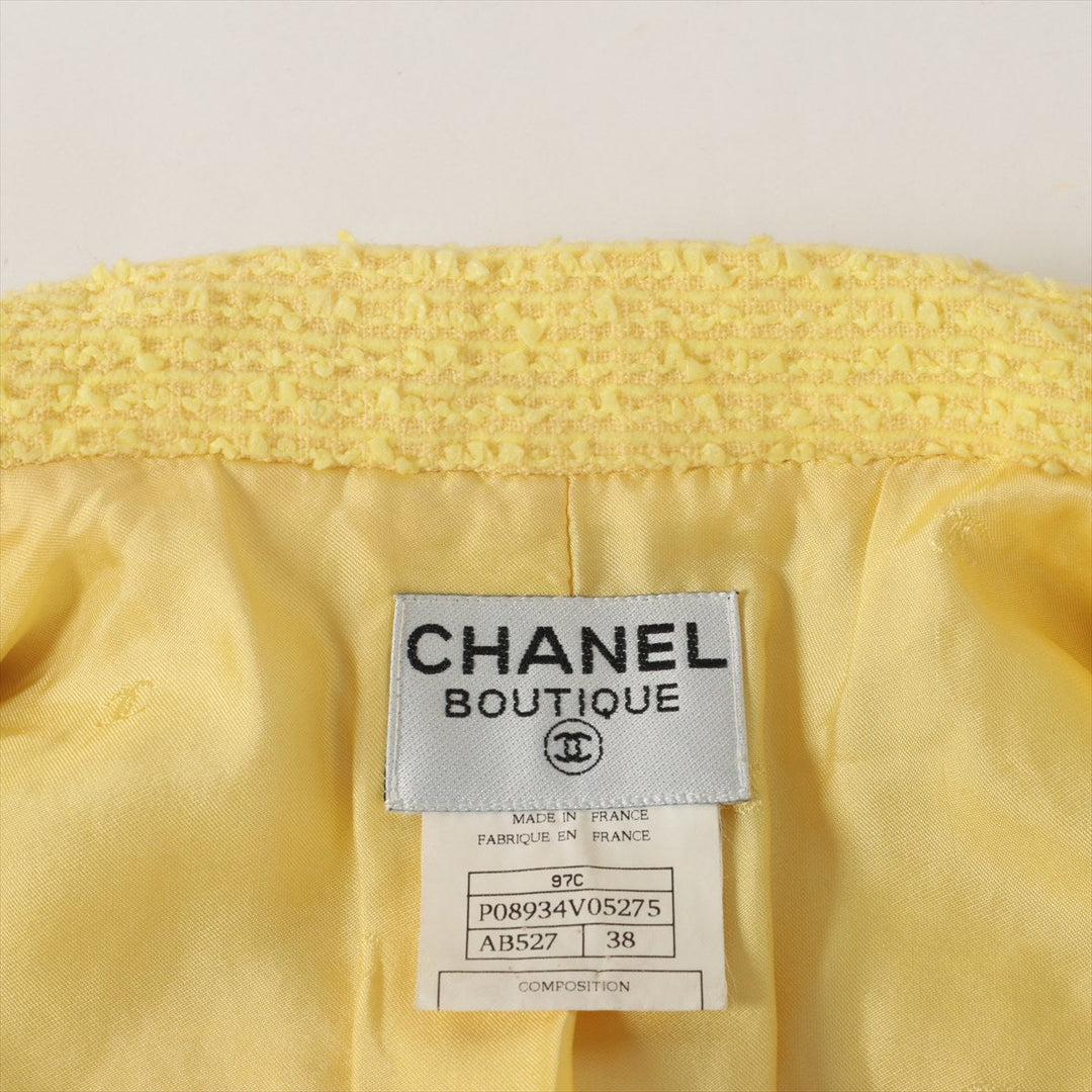 Top Quality Chanel Coconut Button 97C Twid Best 38  Yellow P08934V05275