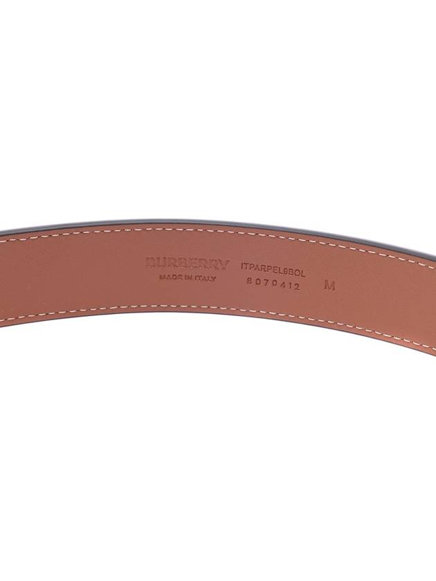 Burberry Check Monogram Decorative Leather Belt Beige
