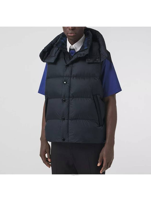 Burberry Detachable Sleeve Hooded Padding Navy