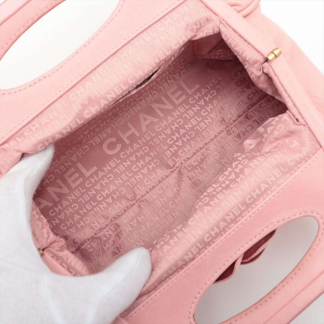 Top Quality Chanel Camelia  Handbag Pink Gold  8th