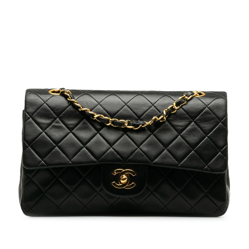 Top Quality Chanel Mattress Double Flat Chain houlder Bag No. 2 Black Gold   CHANEL