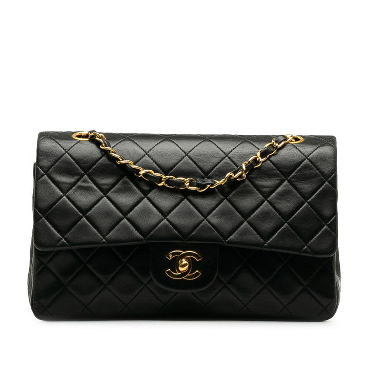 Top Quality Chanel Mattress Double Flat Chain houlder Bag No. 2 Black Gold   CHANEL