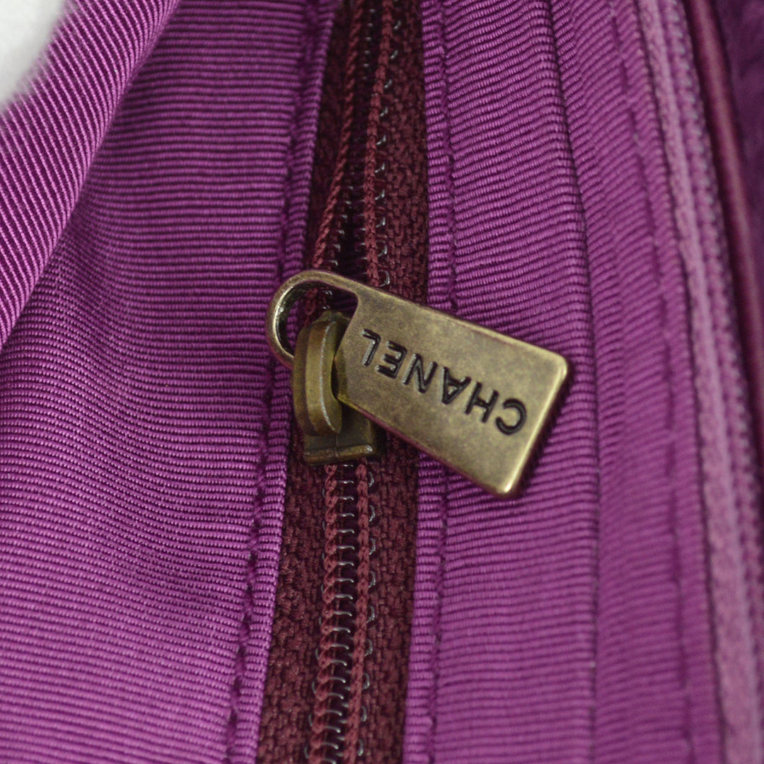 Top Quality Chanel 2000-2001 Purple Fur Chain Shoulder Bag