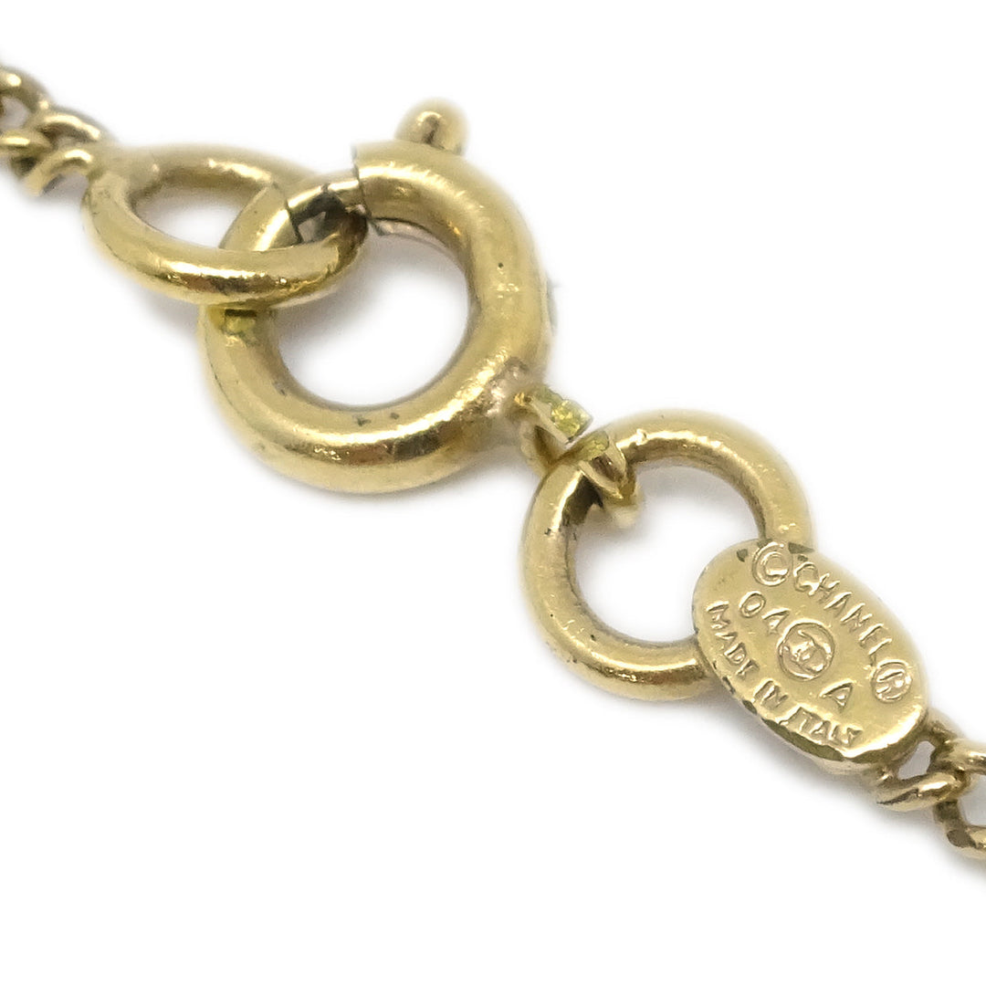 Top Quality Chanel CC Chain Pendant Necklace Gold 04A