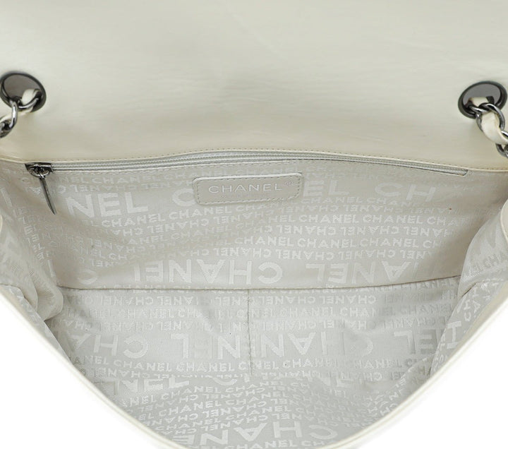 Chanel Bicolor Chocolate Bar Kiss Lock Flap Medium Bag
