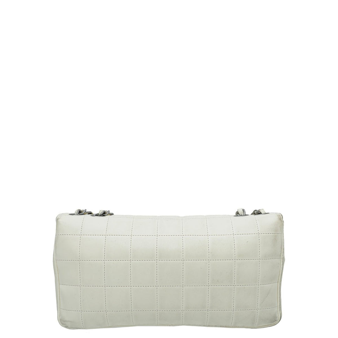 Chanel Bicolor Chocolate Bar Kiss Lock Flap Medium Bag