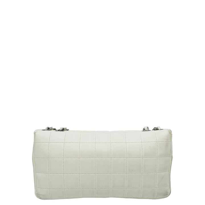 Chanel Bicolor Chocolate Bar Kiss Lock Flap Medium Bag