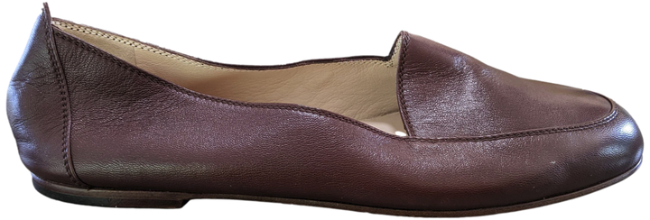 Chanel 1990s Chocolat Kid Ballet Flat Pumps Ballerines en Chevreaux Xtra Soft Sz 38.5, New!