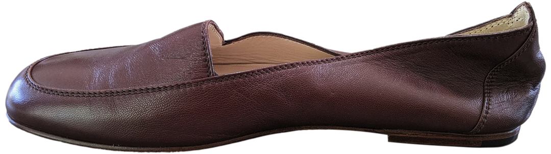 Chanel 1990s Chocolat Kid Ballet Flat Pumps Ballerines en Chevreaux Xtra Soft Sz 38.5, New!