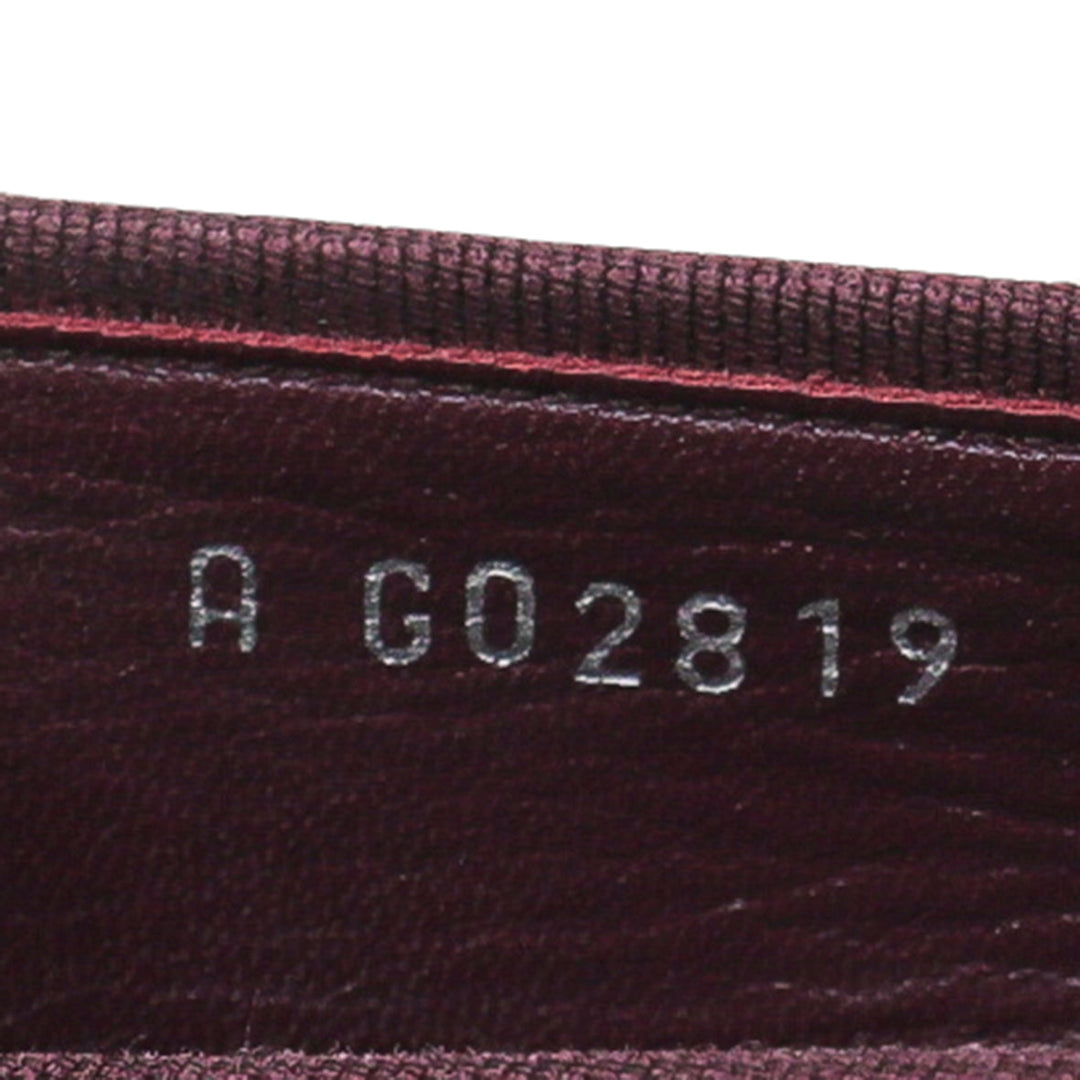 Chanel Burgundy CC Cap Toe Flat Ballerina 40