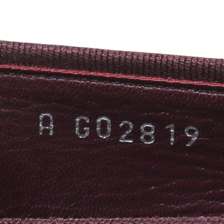 Chanel Burgundy CC Cap Toe Flat Ballerina 40