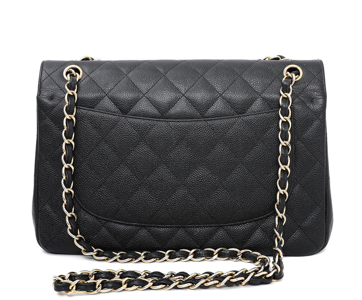 Chanel Black Classic Double Flap Jumbo Bag