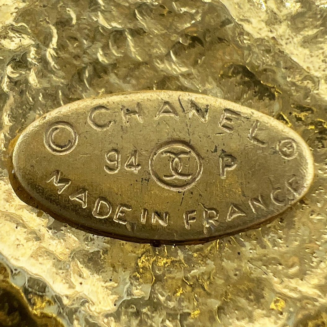Chanel Diamond Quilted Gold Clip-on Earrings