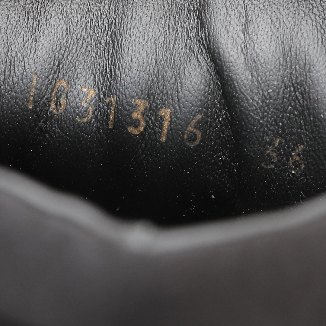Chanel Black Double Zip Chain Detail High Top Sneakers 36
