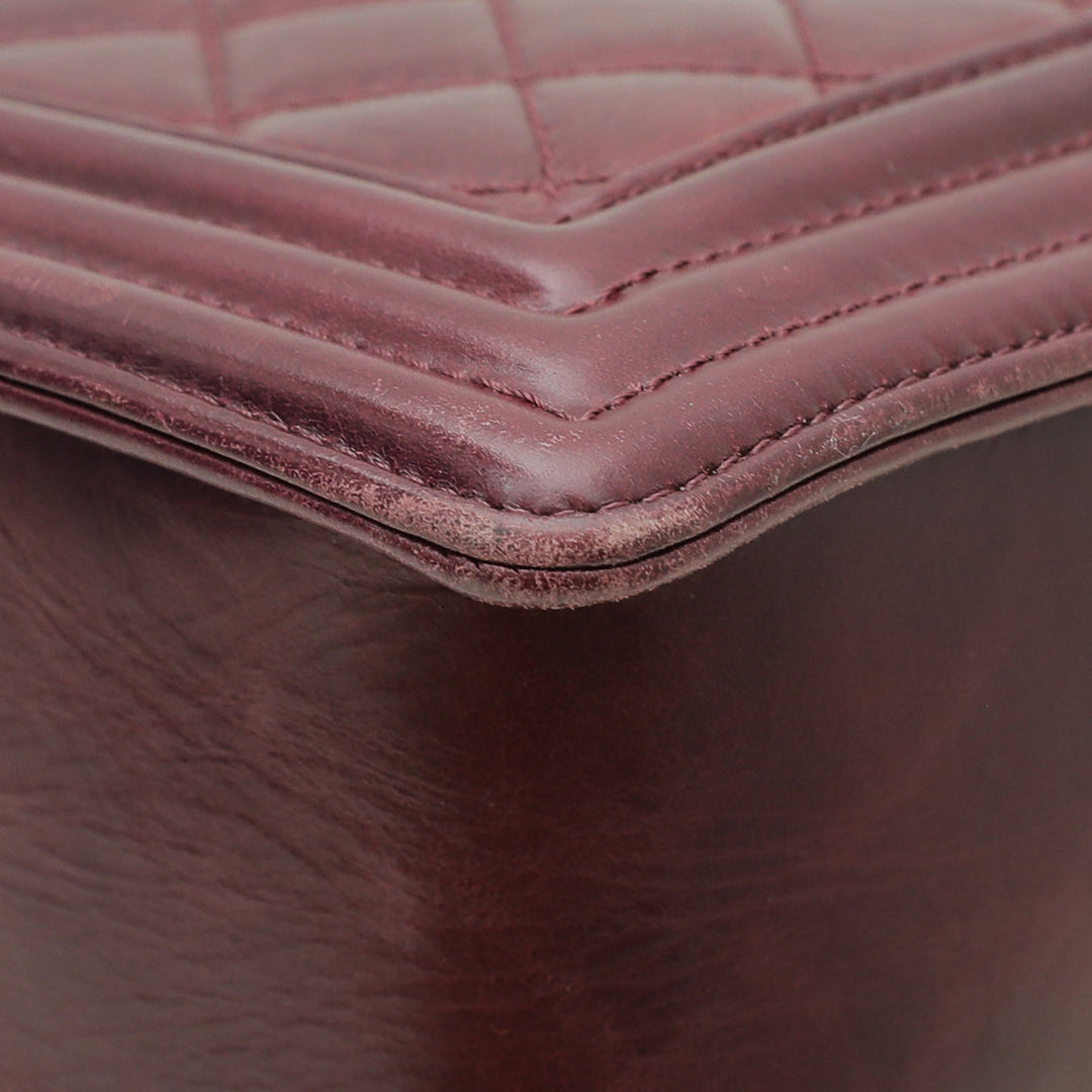 Chanel Burgundy Le Boy A Tale From Paris To Salzburg Bag