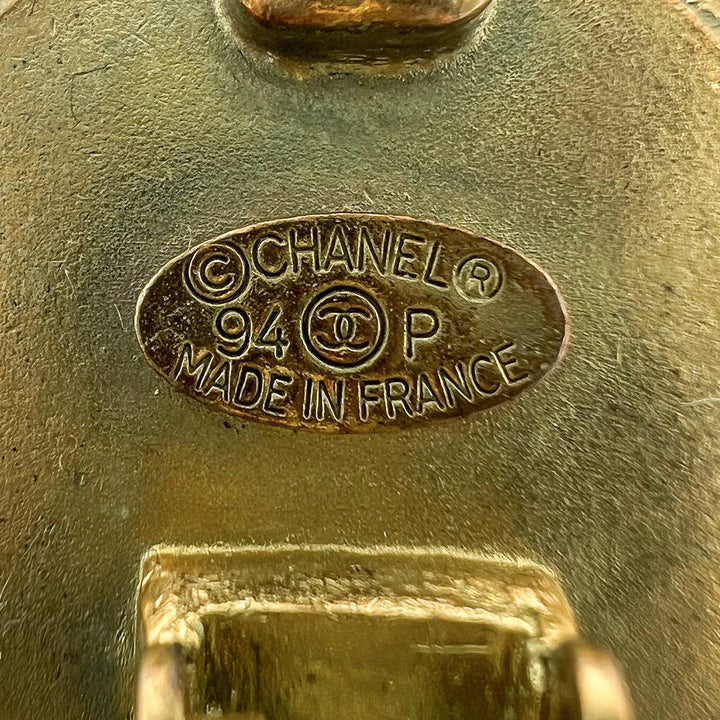 Chanel Clip-on Button Earrings