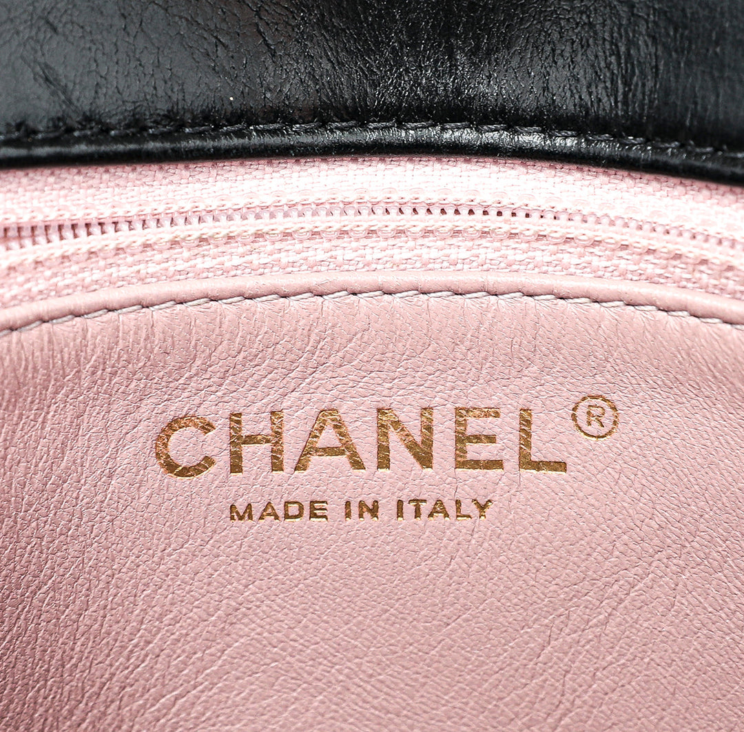 Chanel Black Straight Line Flap Bag