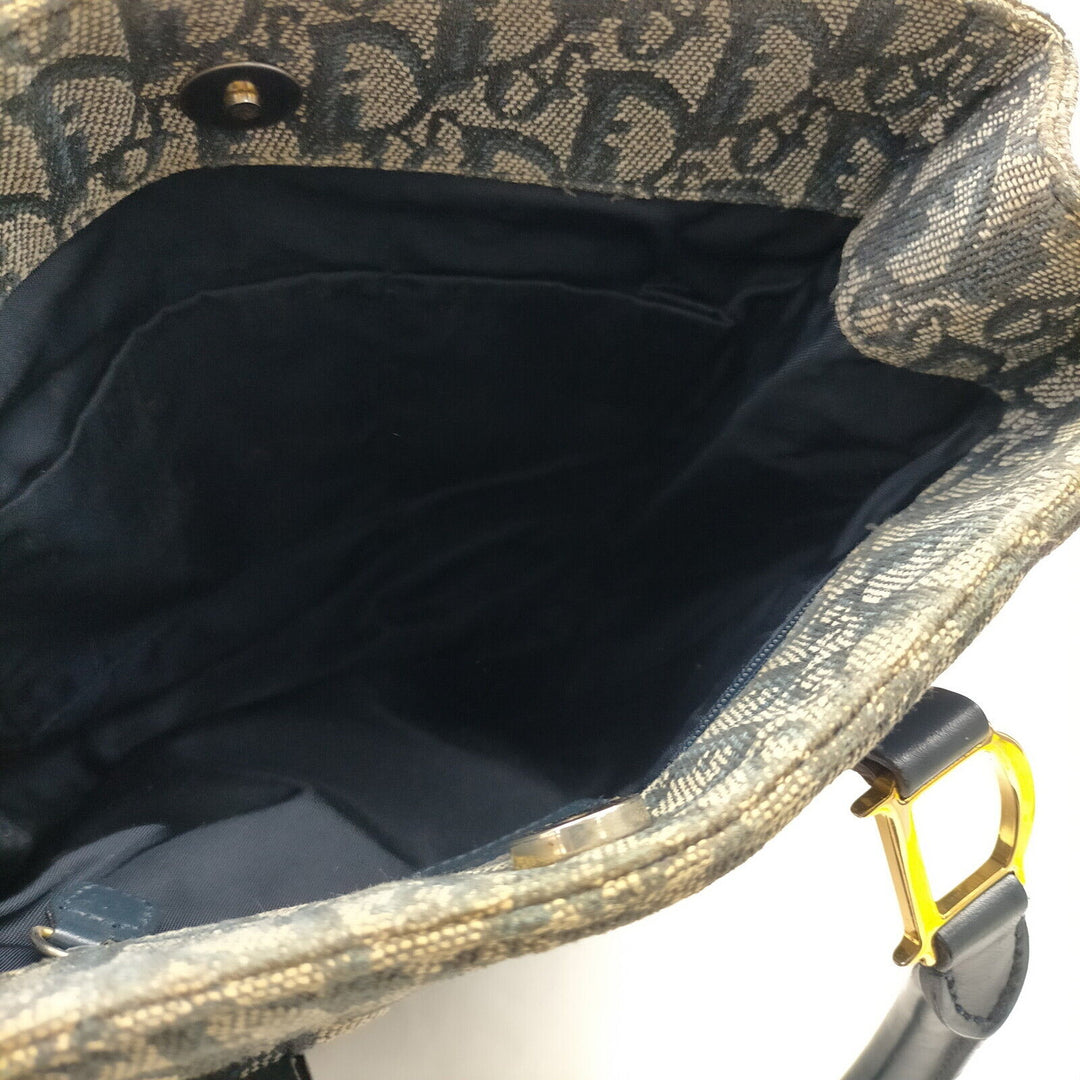 Christian Top quality Dior  Navy Blue Canvas Hand Bag