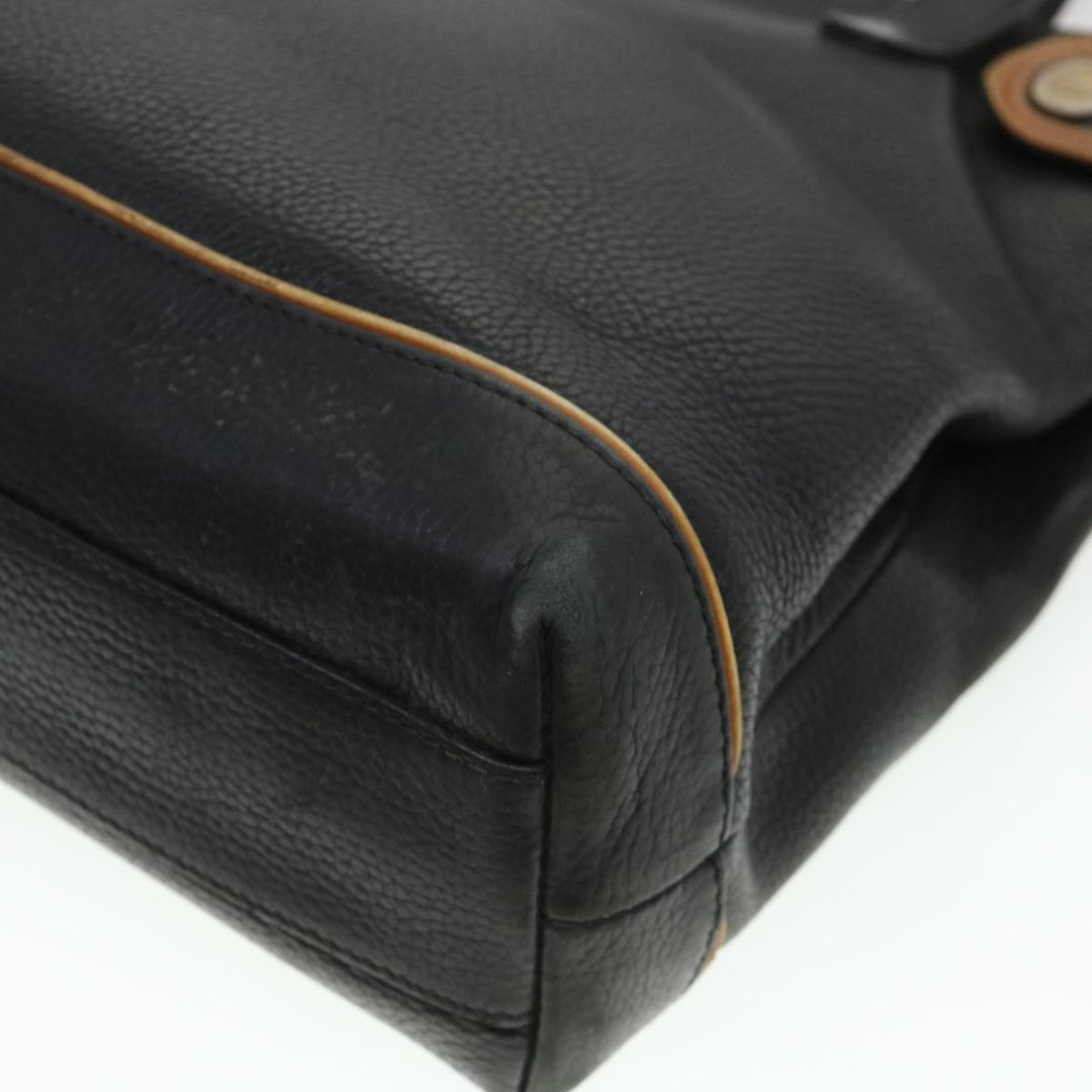 Celine Tote Bag Leather Black  cl472