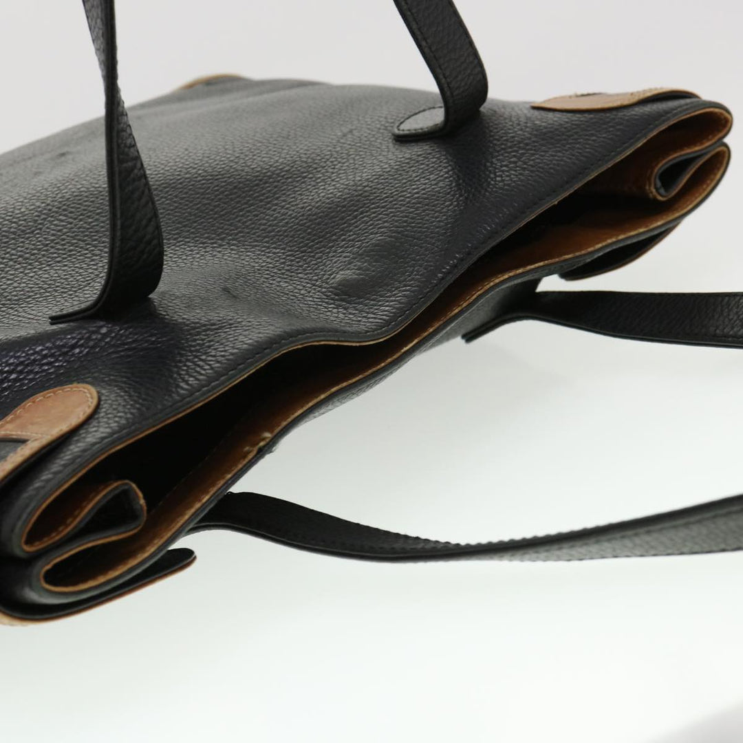 Celine Tote Bag Leather Black  cl472