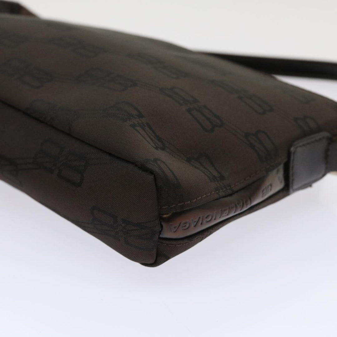 Top Quality Balenciaga Accessory Pouch Nylon Brown Auth cl625