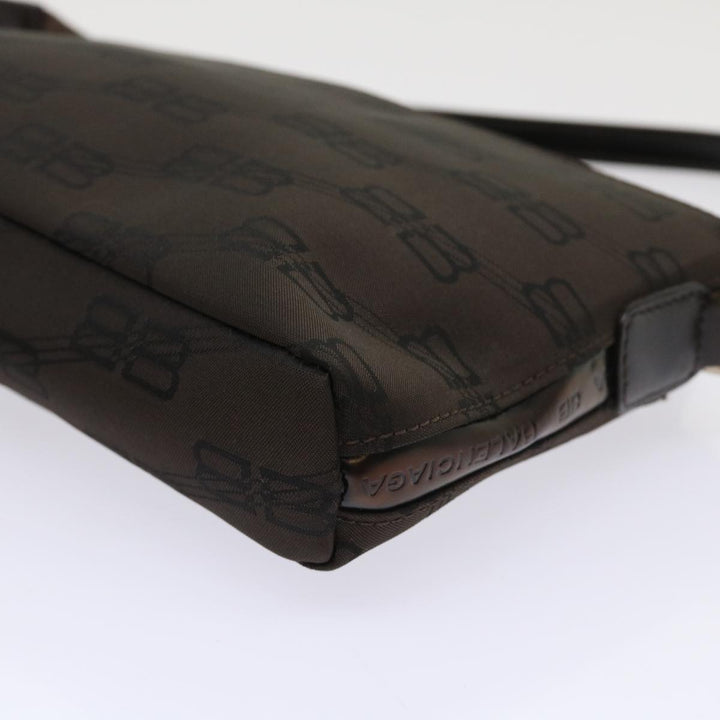 Top Quality Balenciaga Accessory Pouch Nylon Brown Auth cl625