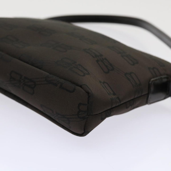 Top Quality Balenciaga Accessory Pouch Nylon Brown Auth cl625