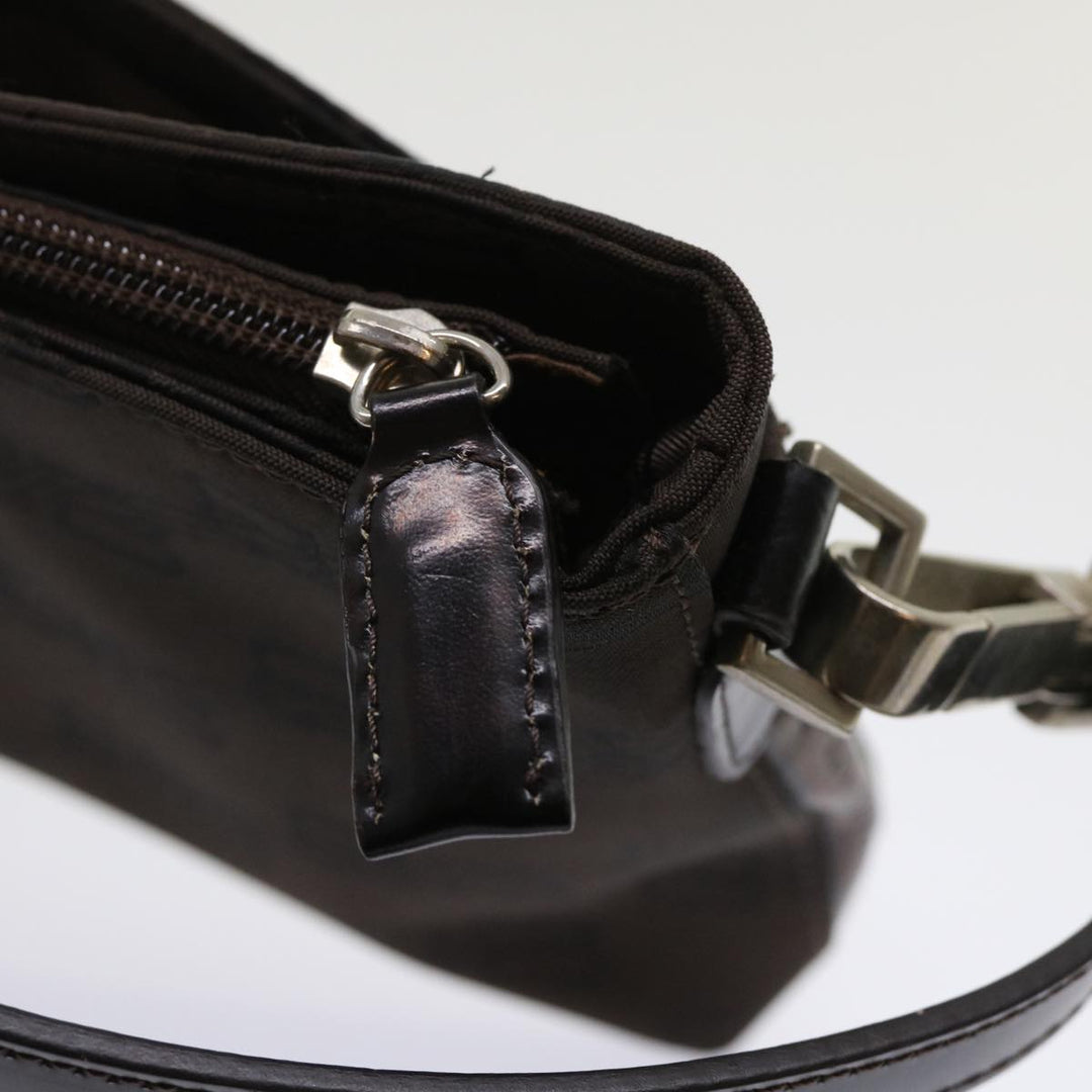 Top Quality Balenciaga Accessory Pouch Nylon Brown Auth cl625