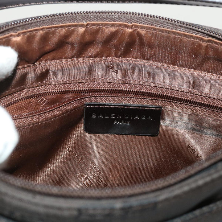 Top Quality Balenciaga Accessory Pouch Nylon Brown Auth cl625