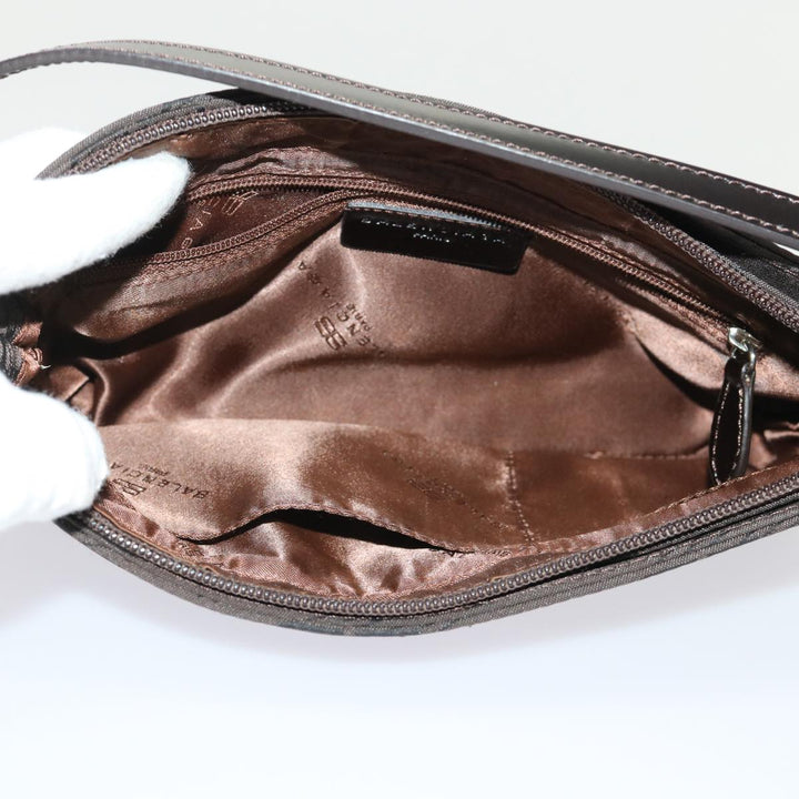 Top Quality Balenciaga Accessory Pouch Nylon Brown Auth cl625
