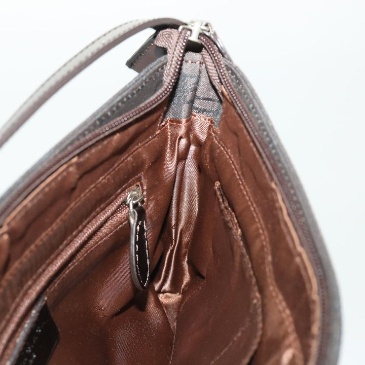 Top Quality Balenciaga Accessory Pouch Nylon Brown Auth cl625