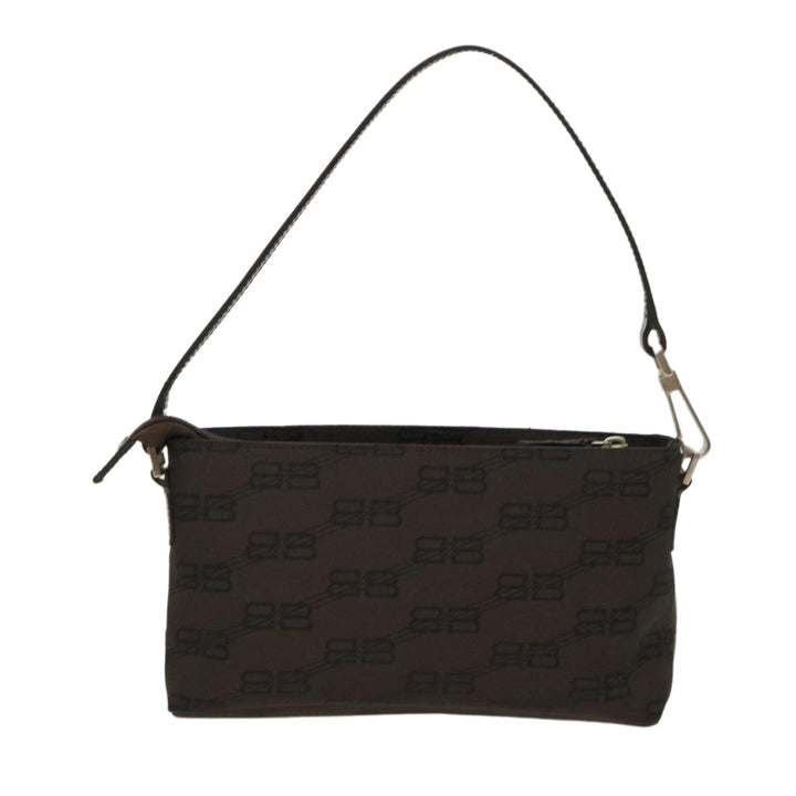 Top Quality Balenciaga Accessory Pouch Nylon Brown Auth cl625