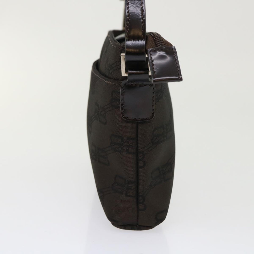 Top Quality Balenciaga Accessory Pouch Nylon Brown Auth cl625