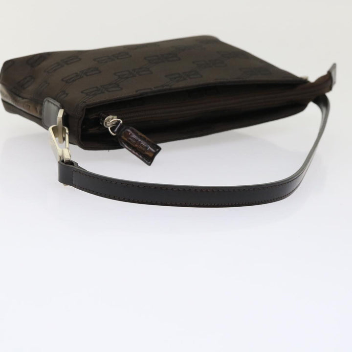 Top Quality Balenciaga Accessory Pouch Nylon Brown Auth cl625