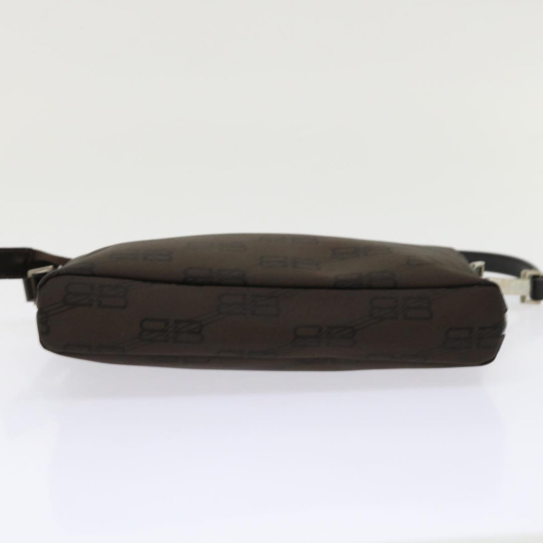 Top Quality Balenciaga Accessory Pouch Nylon Brown Auth cl625