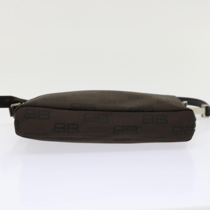 Top Quality Balenciaga Accessory Pouch Nylon Brown Auth cl625