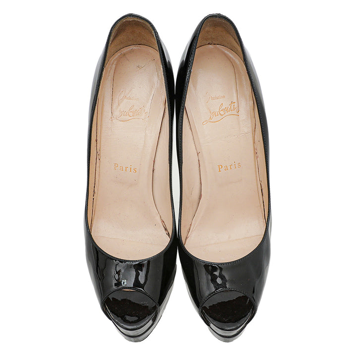 Christian Louboutin Black Altadama 140 Pumps 38.5