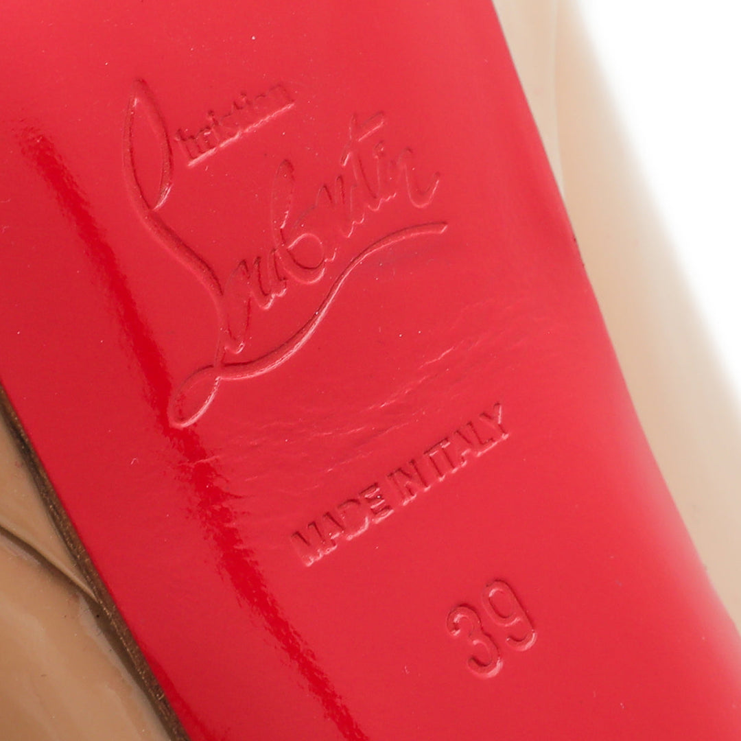 Christian Louboutin Nude Bianca 140 Pumps 39