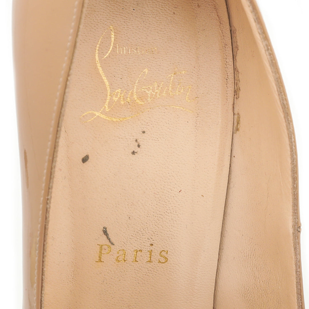 Christian Louboutin Nude Bianca 140 Pumps 39