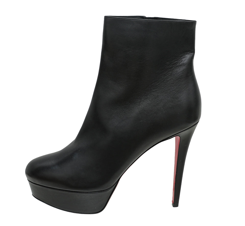 Christian Louboutin Black Bianca Booty 120mm Ankle Boot 41