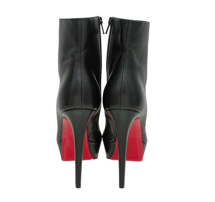 Christian Louboutin Black Bianca Booty 120mm Ankle Boot 41