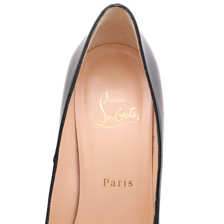 Christian Louboutin Black Bianca Platform Pumps 37.5