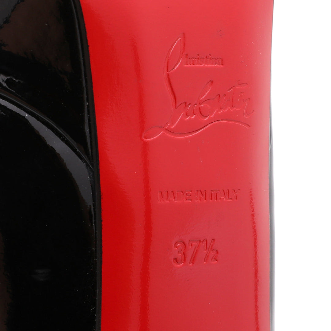 Christian Louboutin Black Bianca Platform Pumps 37.5