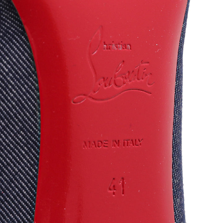 Christian Louboutin Blue Denim Simple Pumps 41
