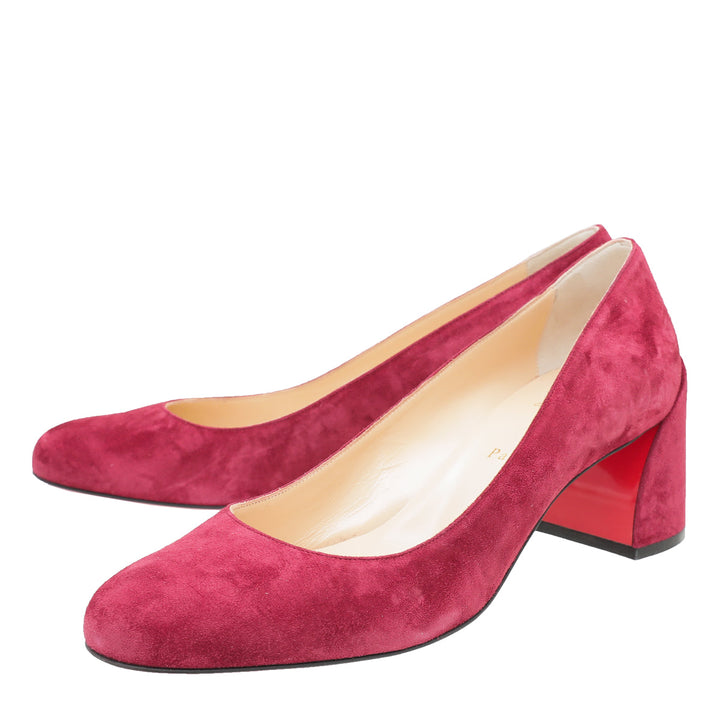 Christian Louboutin Boysenberry Violet Suede Miss Sab Pumps 41