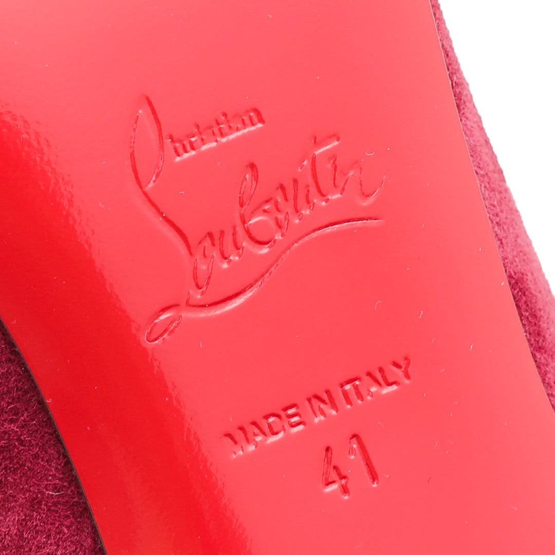 Christian Louboutin Boysenberry Violet Suede Miss Sab Pumps 41